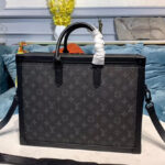 Louis Vuitton Soft Trunk Briefcase M44952 Black